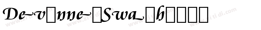 DevinnesSwash字体转换