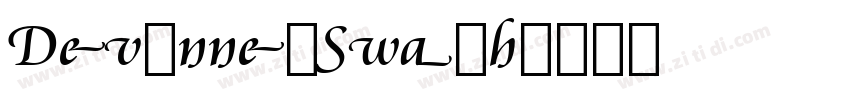 DevinnesSwash字体转换