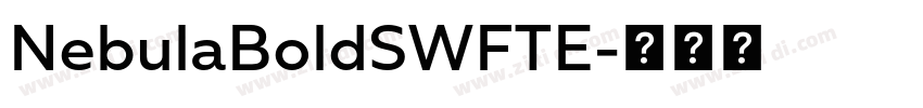 NebulaBoldSWFTE字体转换