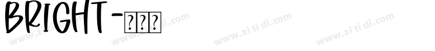 Bright字体转换