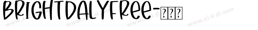 BrightDalyFREE字体转换