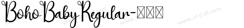 BohoBabyRegular字体转换