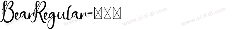 BearRegular字体转换