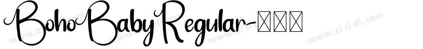 BohoBabyRegular字体转换