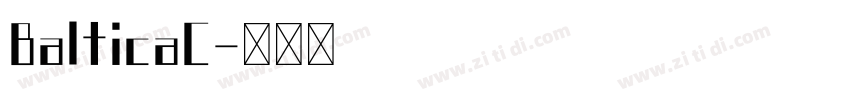 BalticaC字体转换