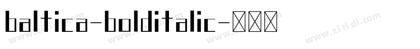 baltica-bolditalic字体转换