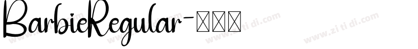 BarbieRegular字体转换