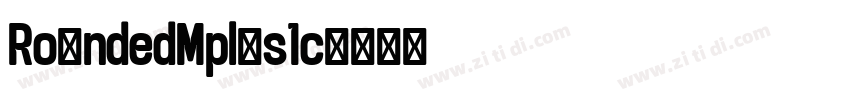 RoundedMplus1c字体转换