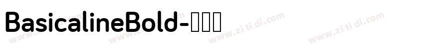 BasicalineBold字体转换