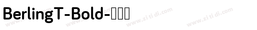 BerlingT-Bold字体转换