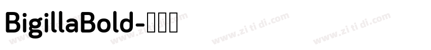 BigillaBold字体转换