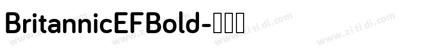 BritannicEFBold字体转换