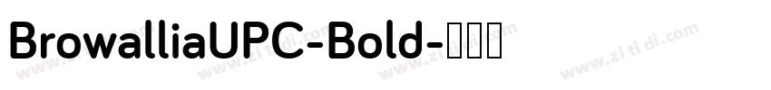 BrowalliaUPC-Bold字体转换