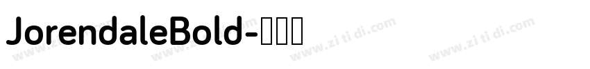 JorendaleBold字体转换