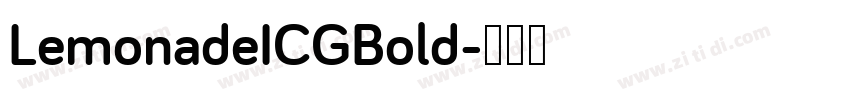 LemonadeICGBold字体转换