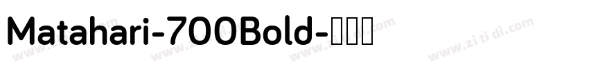 Matahari-700Bold字体转换