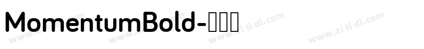 MomentumBold字体转换