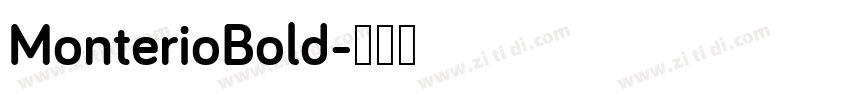 MonterioBold字体转换