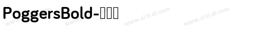 PoggersBold字体转换