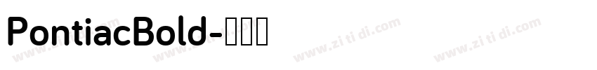 PontiacBold字体转换