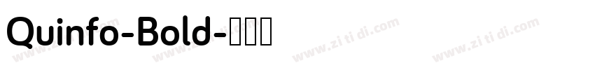 Quinfo-Bold字体转换