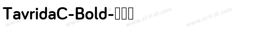 TavridaC-Bold字体转换