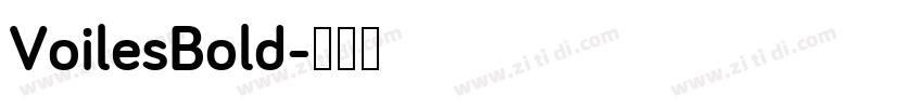 VoilesBold字体转换