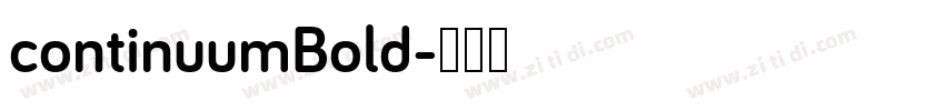 continuumBold字体转换