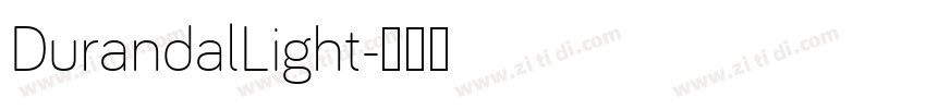DurandalLight字体转换