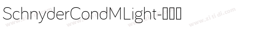 SchnyderCondMLight字体转换