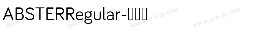 ABSTERRegular字体转换