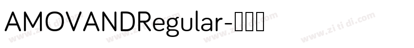 AMOVANDRegular字体转换