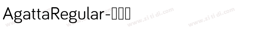 AgattaRegular字体转换
