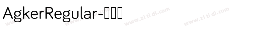 AgkerRegular字体转换