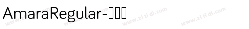 AmaraRegular字体转换