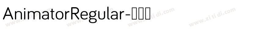 AnimatorRegular字体转换