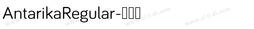 AntarikaRegular字体转换