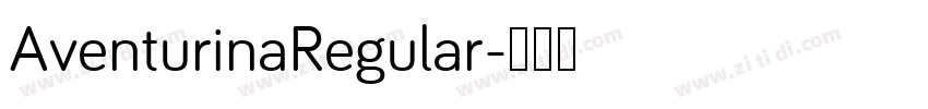 AventurinaRegular字体转换