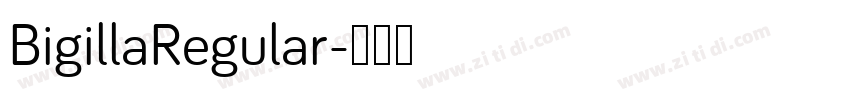 BigillaRegular字体转换