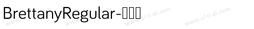 BrettanyRegular字体转换