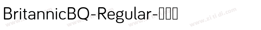 BritannicBQ-Regular字体转换