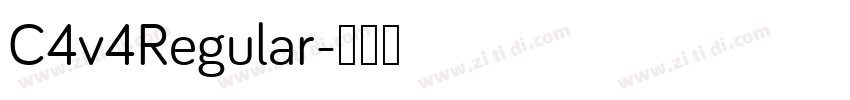 C4v4Regular字体转换