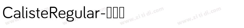 CalisteRegular字体转换