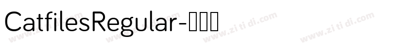 CatfilesRegular字体转换