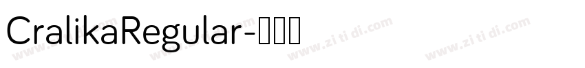 CralikaRegular字体转换
