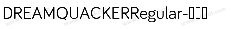 DREAMQUACKERRegular字体转换