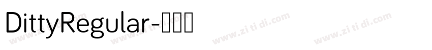 DittyRegular字体转换