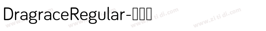 DragraceRegular字体转换