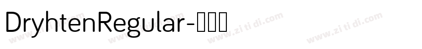 DryhtenRegular字体转换