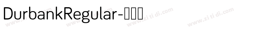 DurbankRegular字体转换